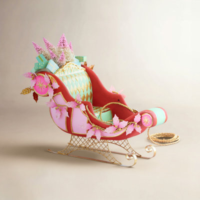 Parisian Sleigh Tabletop Decor