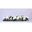 Casa Moderna Glass Plate Orchids Floral Arrangement in Planter