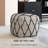 Orvella 17' Gray Rectangular Upholstered Pouf Ottoman-676280810