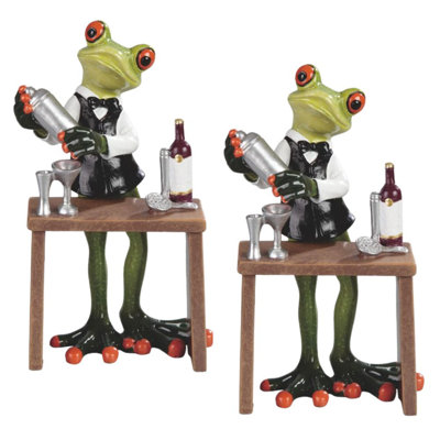 "Ensemble de 2 pièces" ICE ARMOUR 6,25 "H Bartendor Figurine Statue Sculpture Ornement Décoration Maison / Pièce et Idées de cadeau parfait pour la pendaison de crémaillère, les Fêtes et les Anniversaires