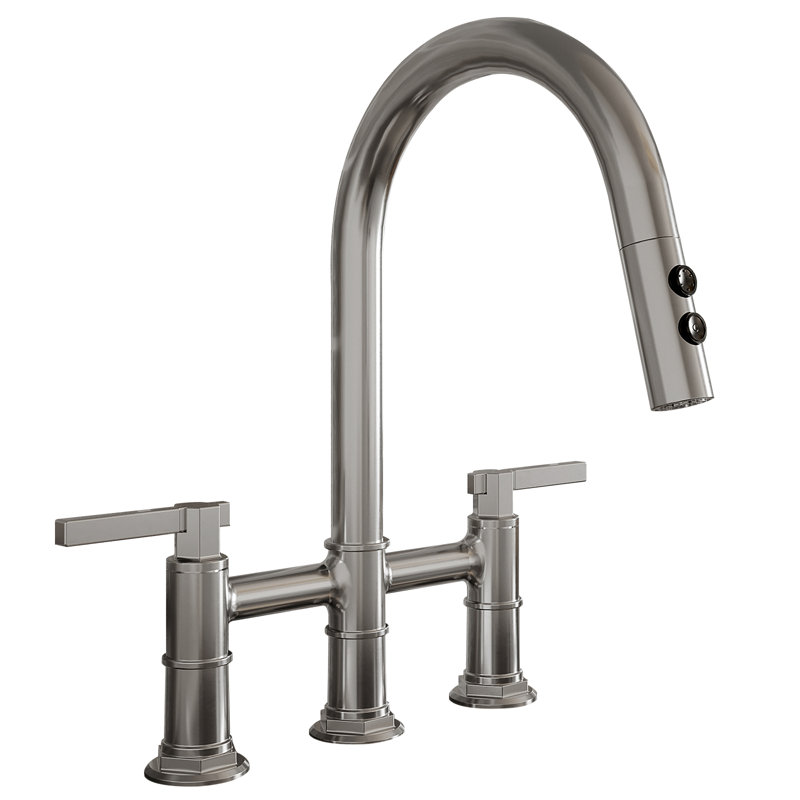 Robinet de cuisine VIBRANTBATH, Nickel brossé
