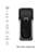 Black Wireless Push Button Doorbell