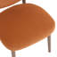 Valen Set of 2 Rusty Orange Fabric Dining Chairs-354277046