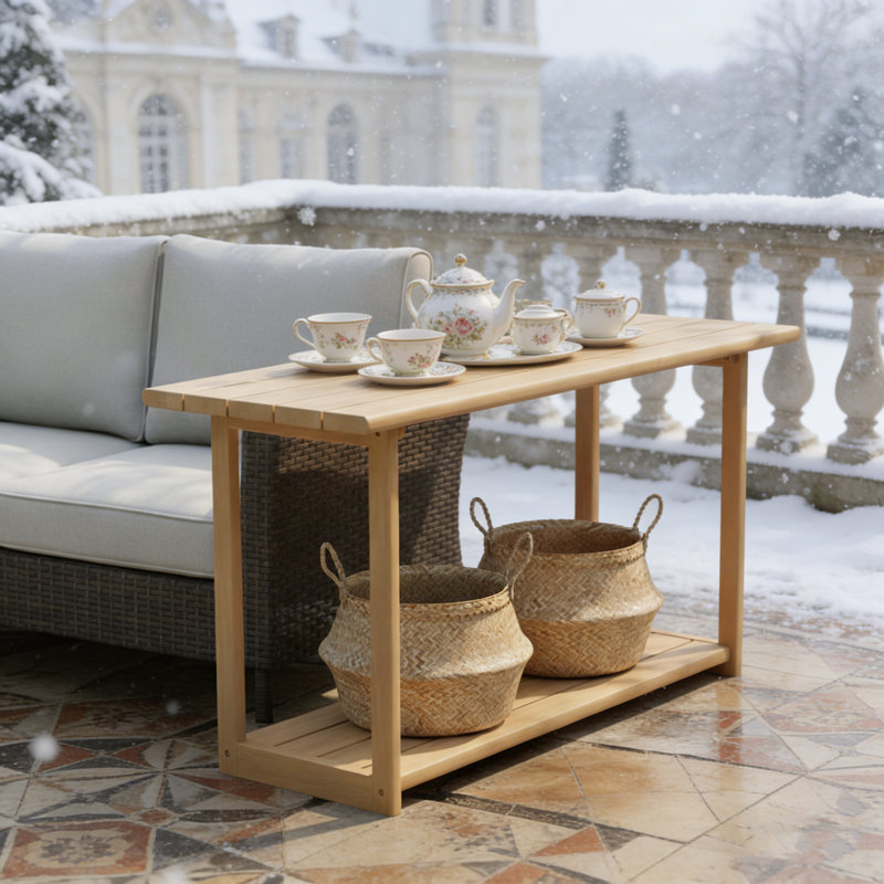 Woodside Rectangular Outdoor Buffet & Bravantice with High Durability and Multi-Functional Storage for Indoor and Outdoor Use.