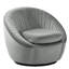 Fauteuil d'appoint pivotant en velours Modern