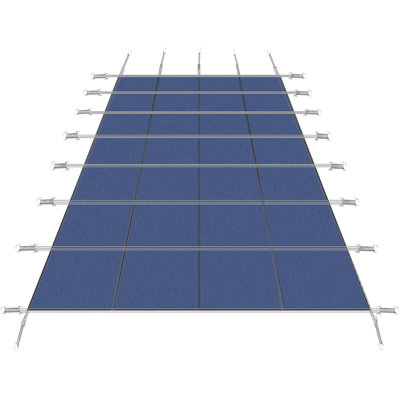 Couvertures de piscine creusée, housse de sécurité pour piscine robuste, homologuée UL selon ASTM F1346, capacité de 500 lb, résistante aux rayons UV et économiseur d'eau, facile à installer pour un usage domestique et commercial