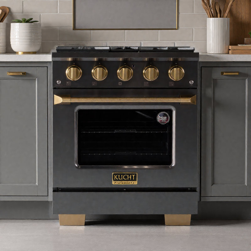 Kucht 30'' W Free Standing Range, Natural Gas