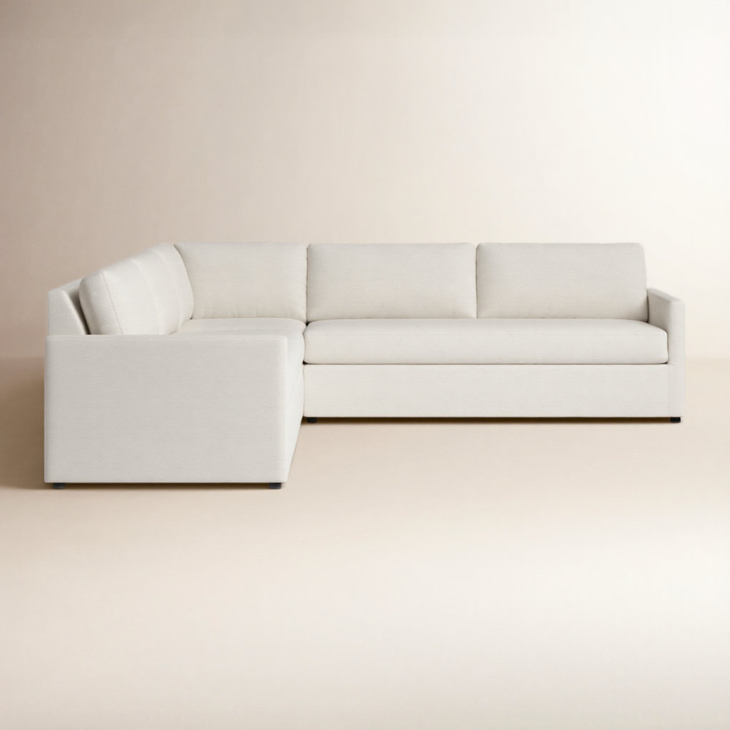 Damari Sectional, Nomad Snow Crypton® Chenille