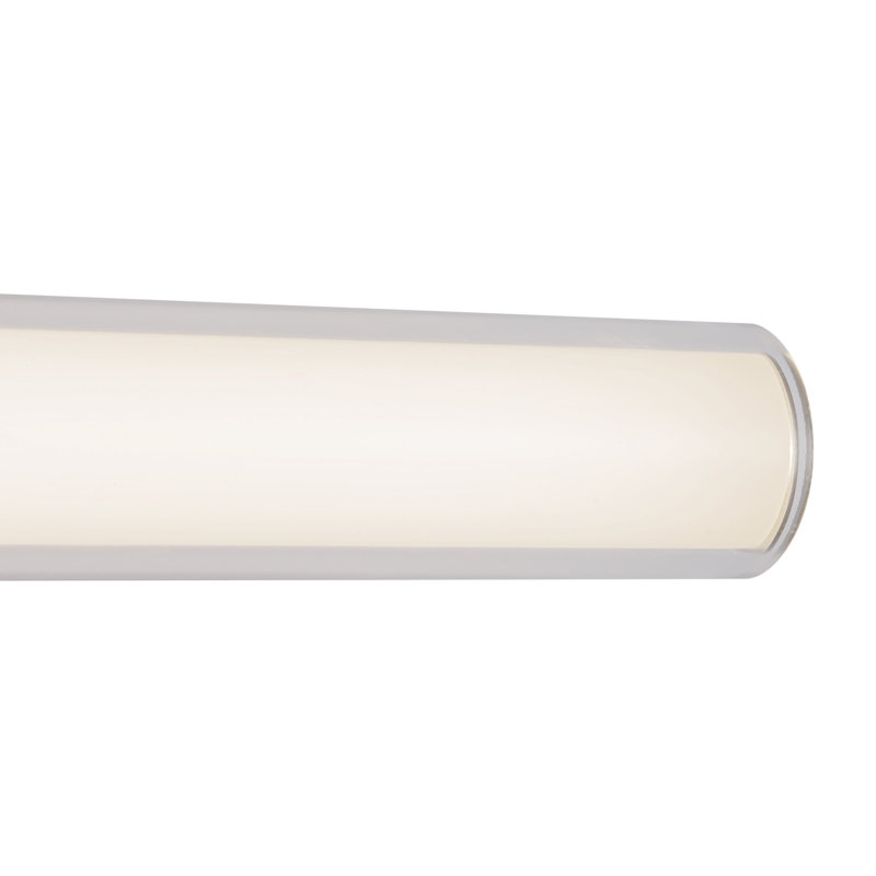 Tole 36-in Black dimmable LED Wall Sconce, Nickel