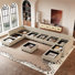 U-Shaped Sectional Sofa With Storage Ottoman For Living Room