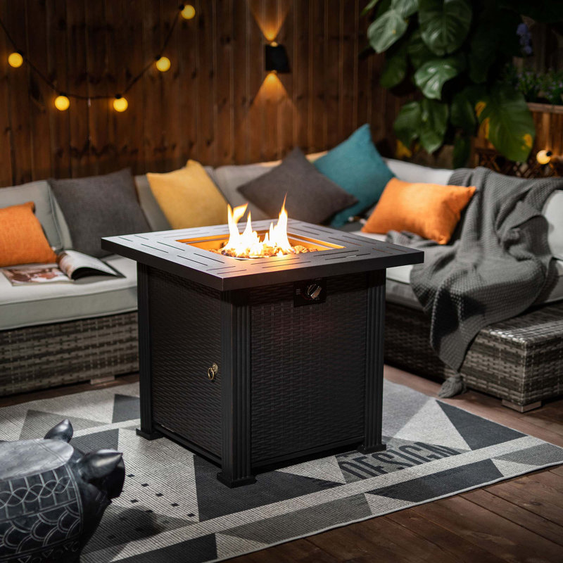 28Inch Square Fire Pit Table