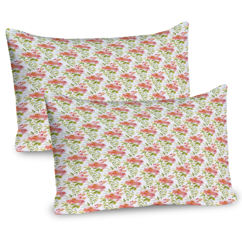 Ensemble de 2 taies décoratives Ambesonne Vintage Rose, H 20 po x l 26 po