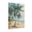 Plantes et fleurs, palmiers tropicaux, plage, océan, ciel, sable, vagues-558971436