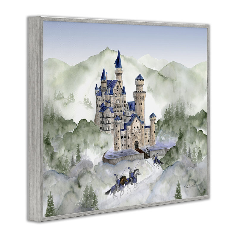 Knights In Shining Armour Framed Giclee, design by Brett Blumenthal, Farmhouse Grey Framed Giclee, 11" H x 14" W