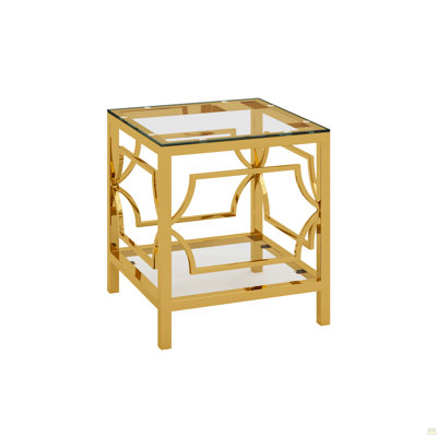 Table d'appoint 19,7 po Modern Gold