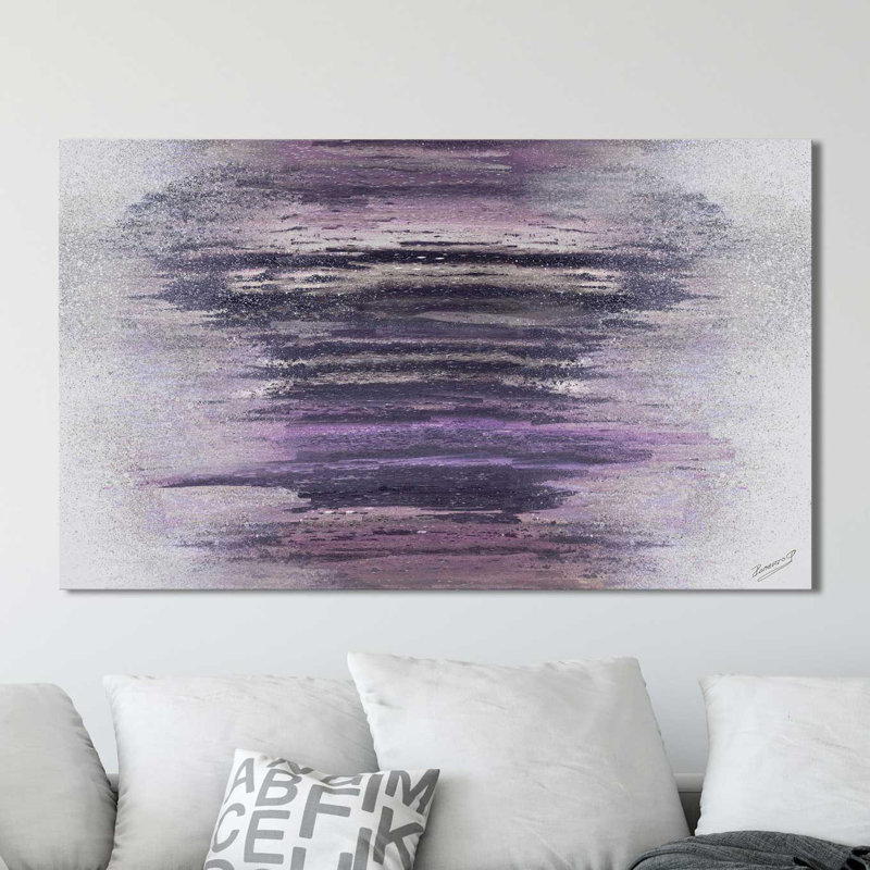 Bois mauves - reproduction d'art sur toile tendue, H 18 po x l 30 po x P 1 po