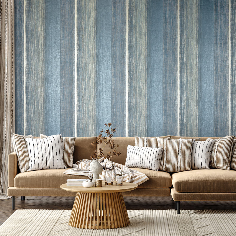 Precious Collection Glitter Chiffon Damask Wallpaper Roll, Navy/Silver