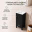 Armoire de salle de bain autoportante verte avec plateau en céramique, organisateur de porte et tiroir de séparation-608046724-608046730