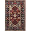 Tapis décoratif traditionnel rétro multicolore foncé à motifs foncés lavable à la machine-2145013635