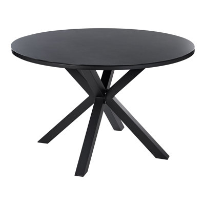 Deontae Round Metal Outdoor Dining Table , 120cm cm W 120cm cm D