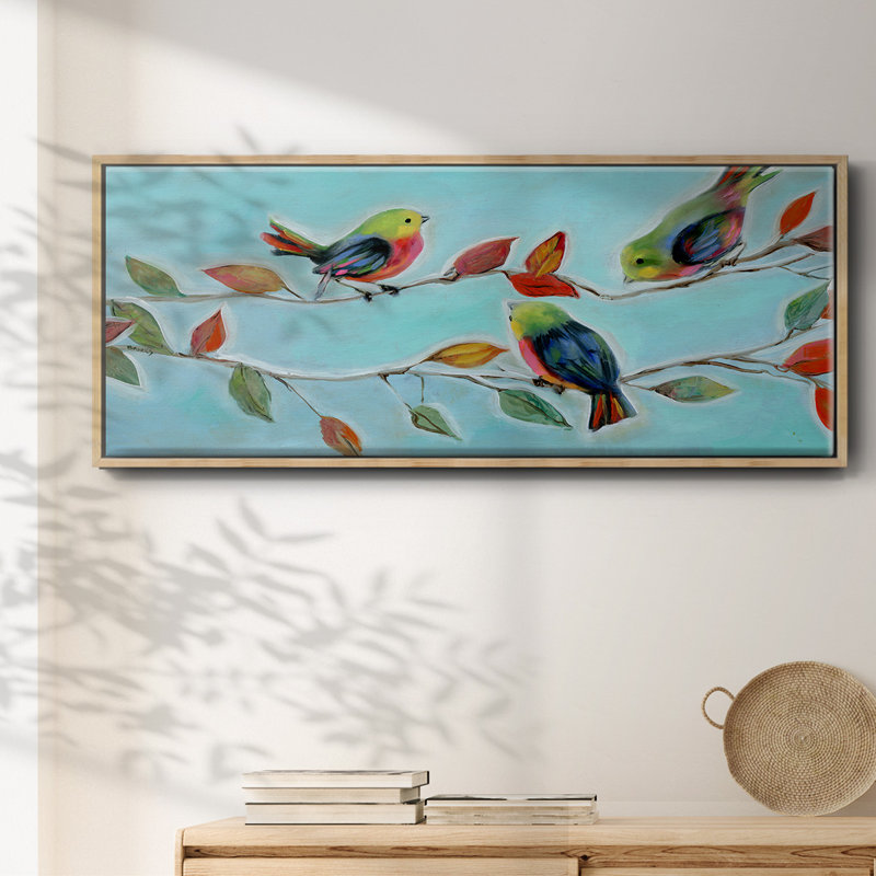 Bitty Birds II - toile encadrée