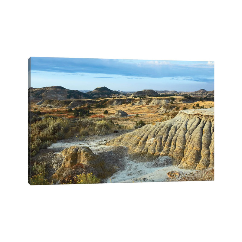 Badlands, South Unit, Theodore Roosevelt National Park, North Dakota by Tim Fitzharris - Wrapped Canvas Print