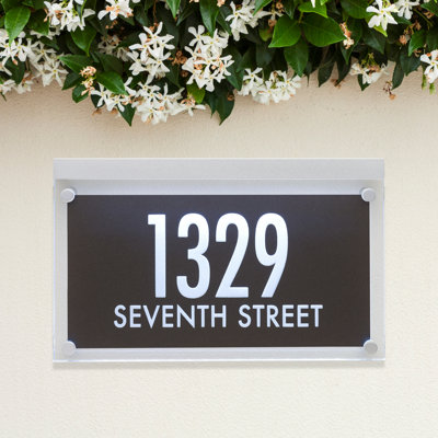Plaque d'adresse 2 lignes Futura