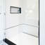 Neros 7.9" x 0.38" Glossy Ceramic Bullnose Tile Trim in Black