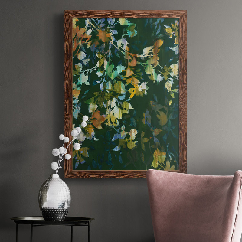 Toile encadrée de qualité supérieure Whirlwind II - prête à être accrochée, H 43,5 po x l 31,5 po, Noyer