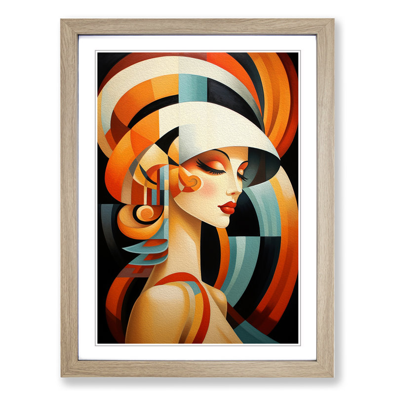 Single Picture Frame Print on Wood, Oak Framed, 64cm H x 46cm W