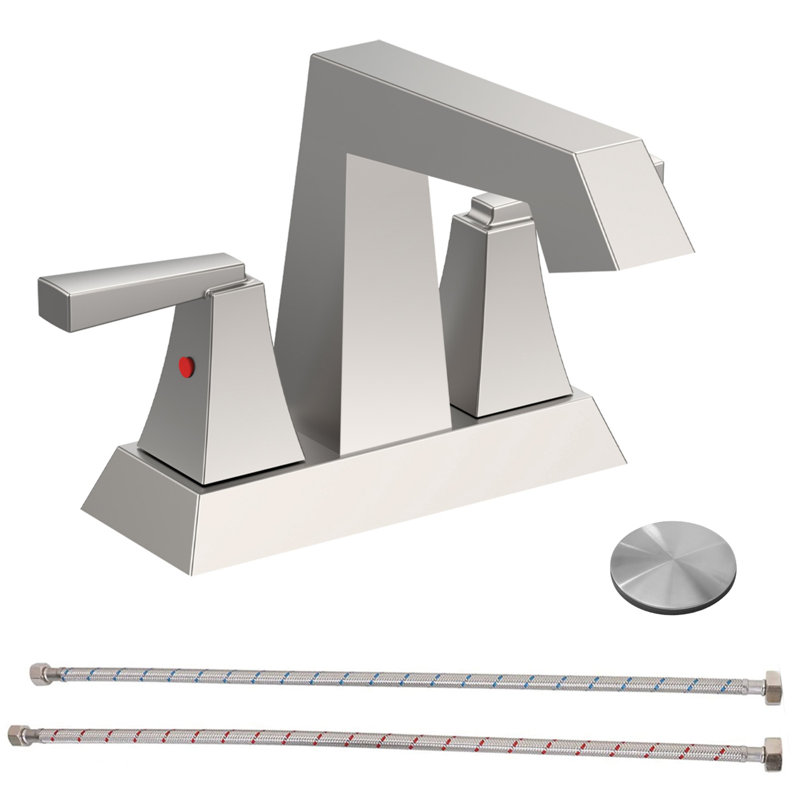Robinet de lavabo de salle de bain, Nickel brossé