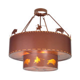 Rustic Lodge 8 - Light Chandelier