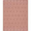 Tapis à tissage géométrique orange 7 pi x 10 pi