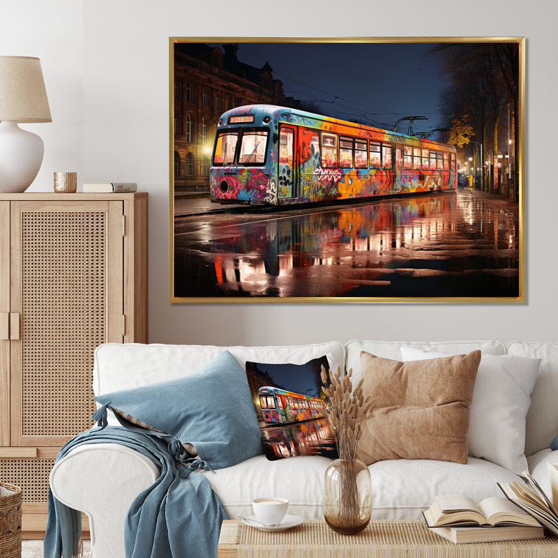 Allemagne, Allemagne, rue Berlin I - impression, 12" H x 20" W, Cadre flottant doré