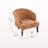 Carreras Upholstered Accent Chair With Curved Back & Wooden Legs-267009193-238214989