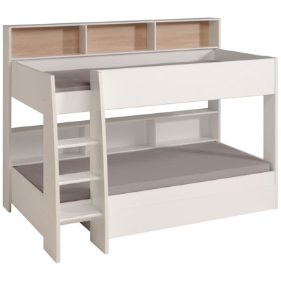 Benji European Single (90 x 200cm) Standard Bunk Bed with Shelves