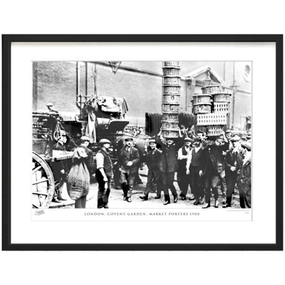 London, Covent Garden, Market Porters 1900 by Francis Frith - Single Picture Frame Print