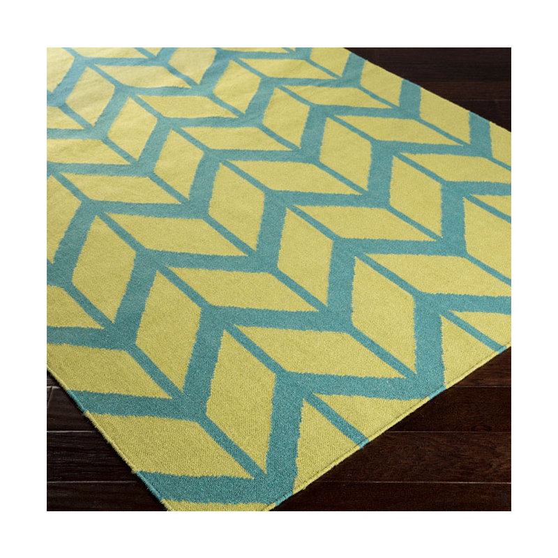 Irizarry Wool Chevron Indoor Rug, Rectangle 2' x 3'
