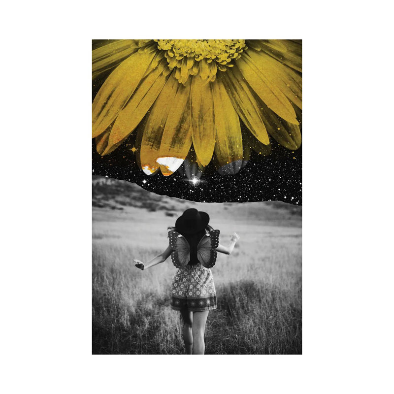 Yellow by Kiki C Landon - Wrapped Canvas Print, 30.48cm H x 20.32cm W x 1.91cm D