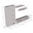 100" Modern Floating Wall Mounted Entertainment Center with 16-Color LED Lighting, High Gloss Finish-1688735773