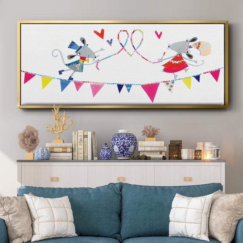 Circus Mice - toile encadrée, 8" H x 20" W