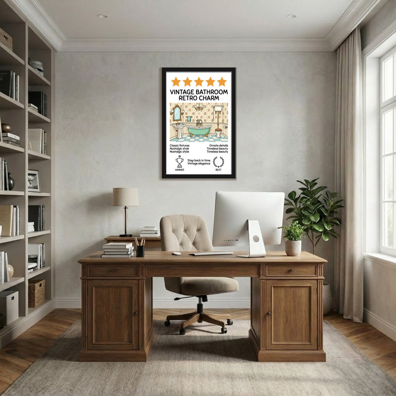 «Bath & Laundry», salle de bain rétro, H 36 po x l 24 po