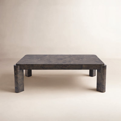 Jakus Rectangular Burlwood Coffee Table