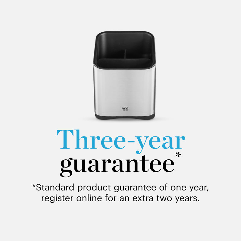 Stainless Steel Square Utensil Crock
