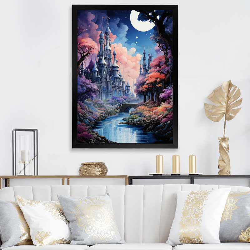 «Video Game Dreams Land», reproduction d'art sur toile, H 40 po x l 30 po x P 1,5 po, Cadre simple noir