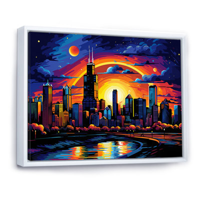 Chicago Popart I sur impression sur toile