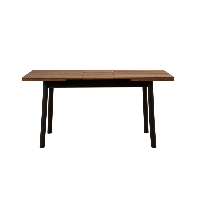 Table de salle à manger extensible, Brun