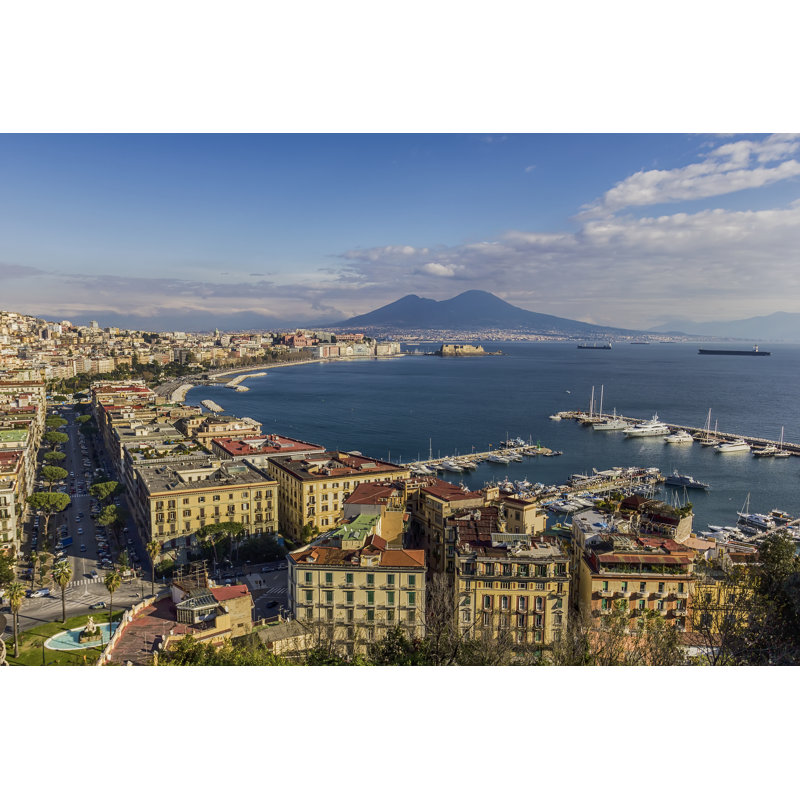 Gulf Of Naples - Wrapped Canvas Print, 30cm H x 46cm W, Wrapped Canvas