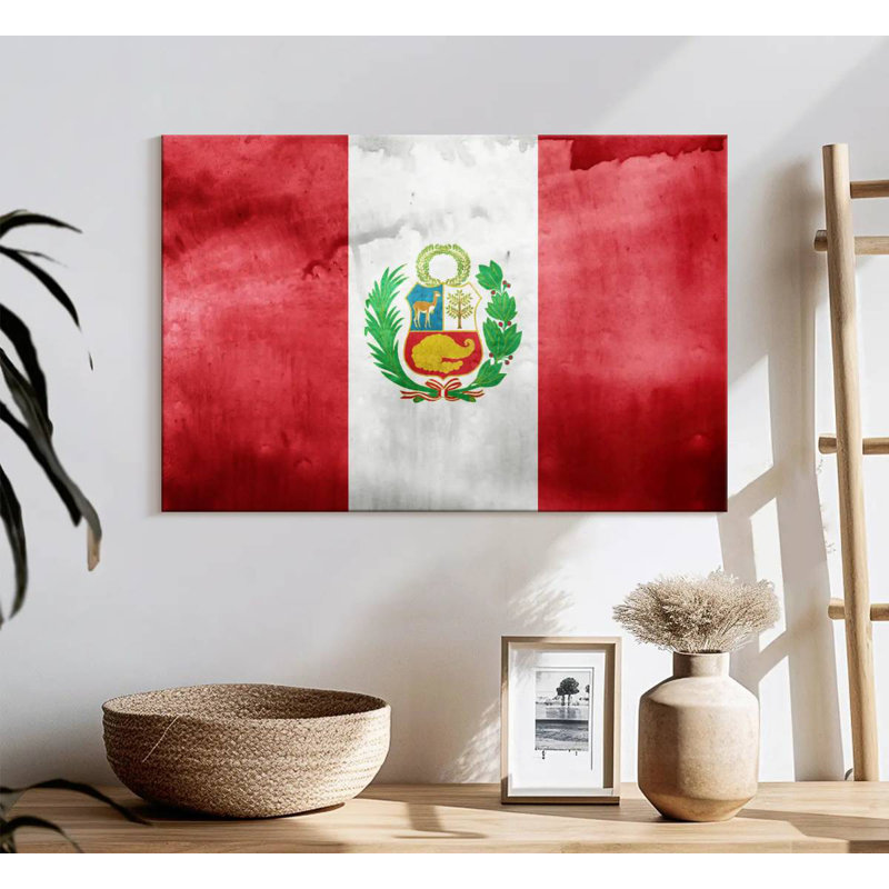 Washed Flag Of Peru