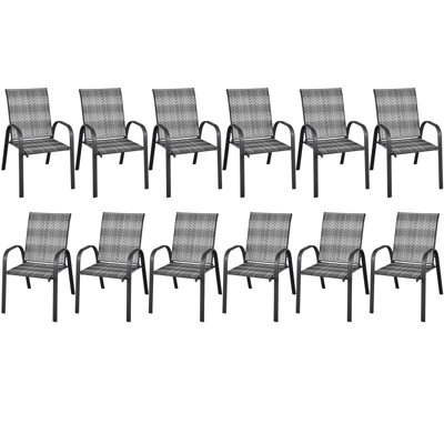 Fauteuil de patio empilable Zukowski